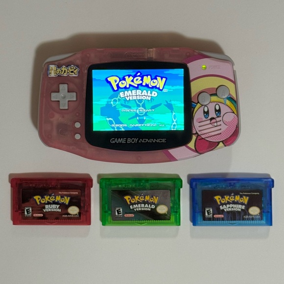 FREE SHIP! ✨
Nintendo Game Boy Advance IPS Backlit - Fuchsia Pink Kirby + Games - Picture 5 of 5